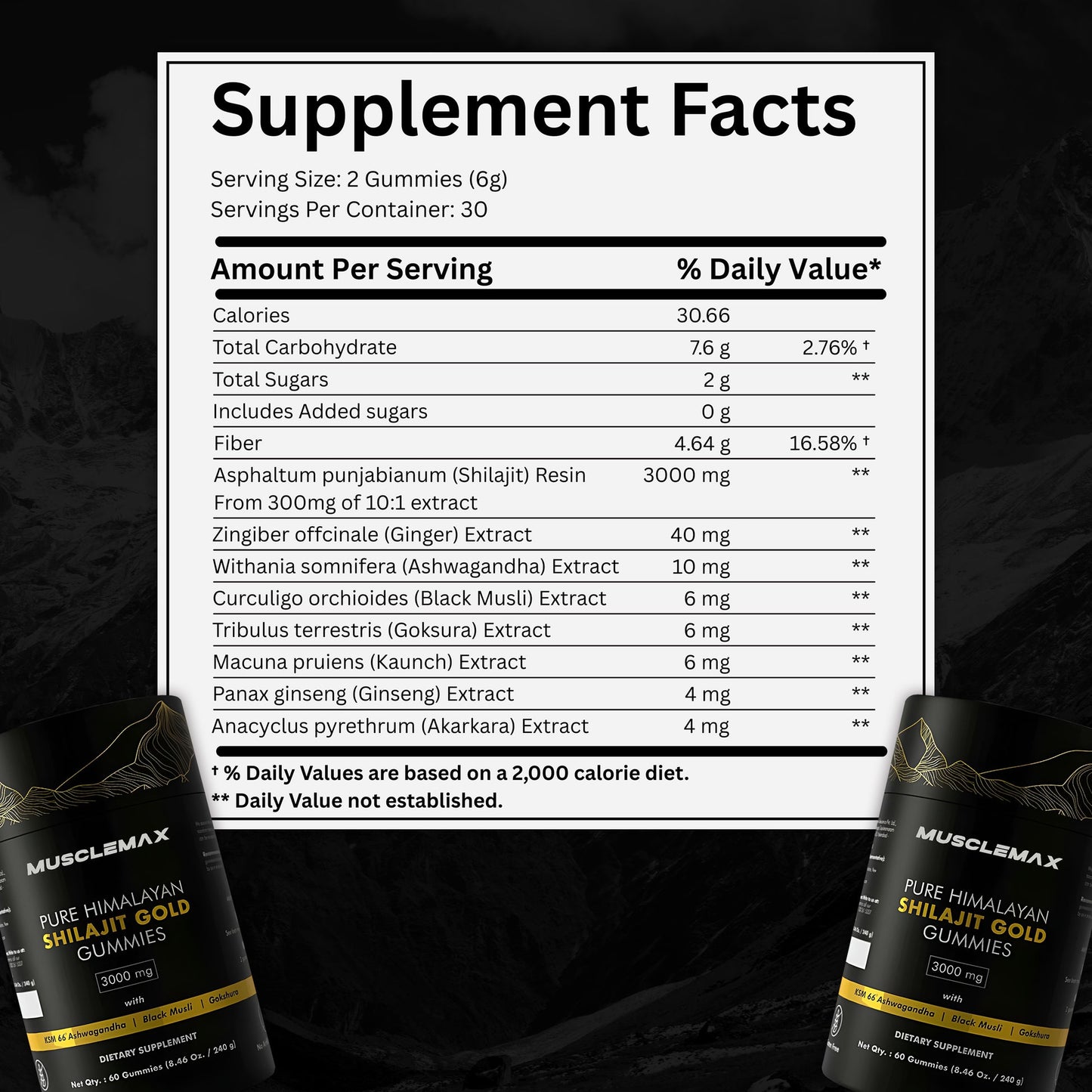 Caramelle gommose Pure Shilajit MuscleMax™