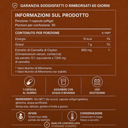 Cannella di Ceylon — Supporto Glicemico Clinico. Prima Che il Medico Ti Prescriva Qualcosa